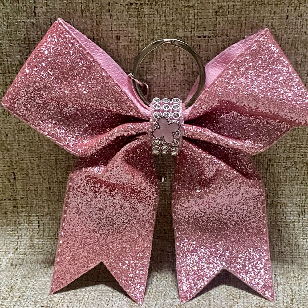 Source Unknown Pink Glitter Bow Key Holder - Picture 2 of 13